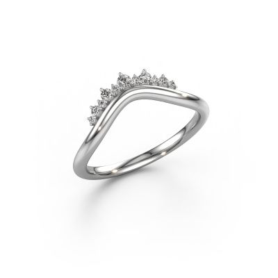 Stackable ring Lyla A 585 white gold zirconia 1.8 mm
