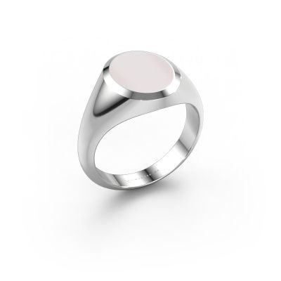 Signet ring Herman 2 585 white gold red sardonyx 12x10 mm