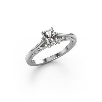 Engagement ring Shannon rad 950 platinum diamond 0.65 crt