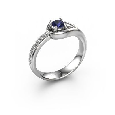 Ring Zara 585 white gold sapphire 4 mm