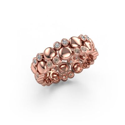 Ring Joanne 585 rose gold brown diamond 0.336 crt