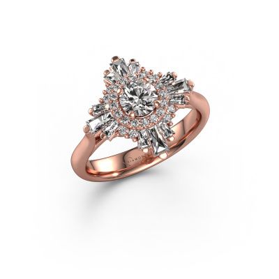 Engagement ring Thalia 585 rose gold diamond 1.207 crt