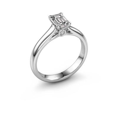 Engagement ring Valorie eme 1 585 white gold diamond 2.54 crt