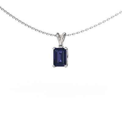 Pendant Sam EME 950 platinum sapphire 7x5 mm