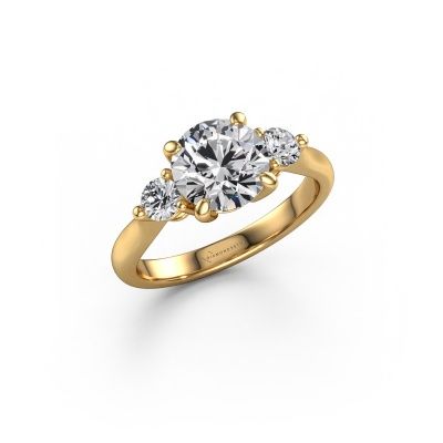 Engagement ring Lieselot RND 585 gold diamond 2.36 crt