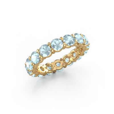 Stackable ring Heddy rnd 4.0 585 gold aquamarine 4 mm