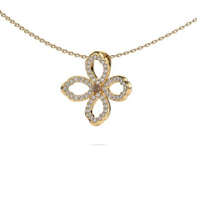 Collier Chelsea 585 or jaune diamant brun 0.31 crt