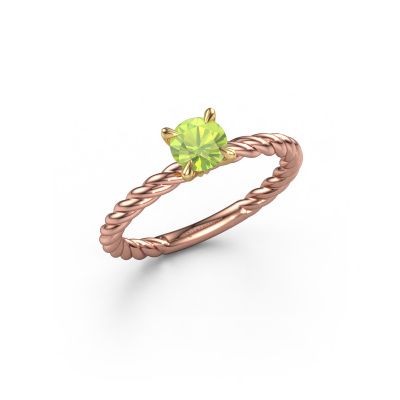 Verlobungsring Twanna 585 Roségold Peridot 5 mm