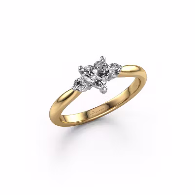 Engagement ring Lieselot HRT 585 gold lab grown diamond 0.61 crt