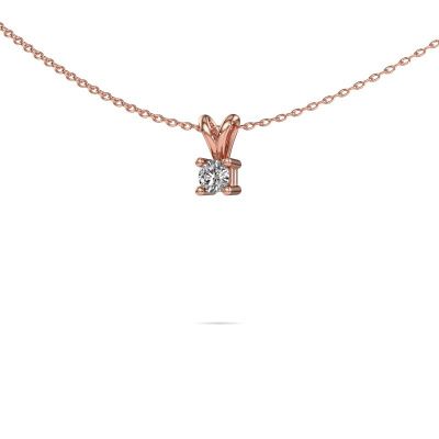 Necklace Eline 585 rose gold zirconia 5 mm