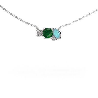 Pendant Frauke RND 950 platinum emerald 5 mm