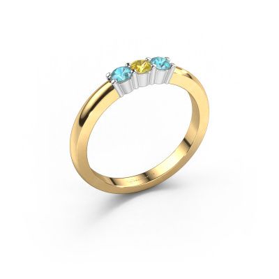 Ring Yasmin 3 585 gold yellow sapphire 3 mm