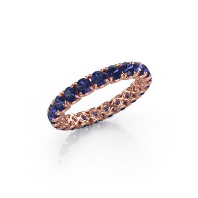 Stackable ring Estee 2.9 585 rose gold sapphire 2.9 mm