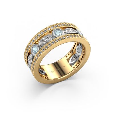 Ring Jessica 585 Gold Aquamarin 2.5 mm
