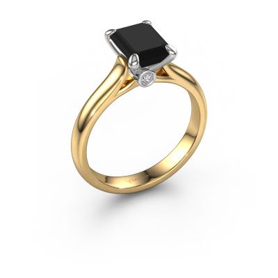 Verlobungsring Valorie eme 1 585 Gold Schwarz Diamant 3.04 crt