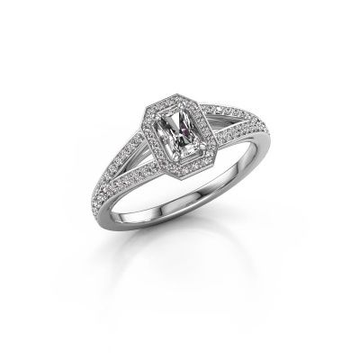 Verlovingsring Angelita RAD 950 platina diamant 0.921 crt