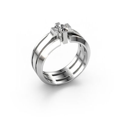 Men's ring Sem 950 platinum diamond 0.60 crt