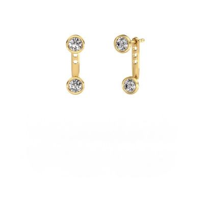 Boucles d'oreilles Halle 585 or jaune diamant 1.00 crt