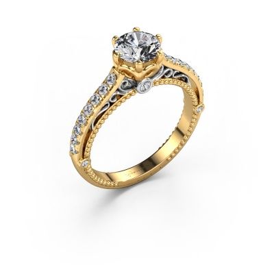 Engagement ring Venita 585 gold lab grown diamond 1.345 crt