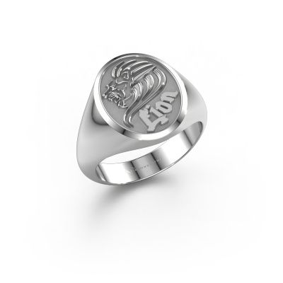 Signet ring Xander 585 white gold