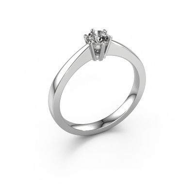 Engagement ring Noortje 950 platinum diamond 0.25 crt