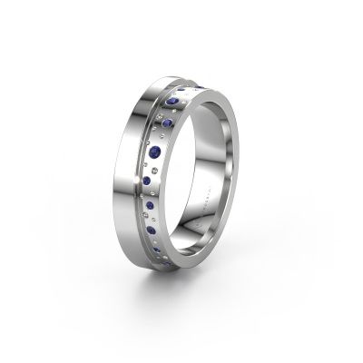 Wedding ring WH6016L15E 950 platinum sapphire ±0.20x0.1in