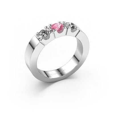 Ring Dana 3 950 Platin Pink Saphir 4 mm
