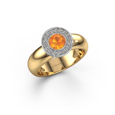 Ring Anna 585 gold citrin 5 mm
