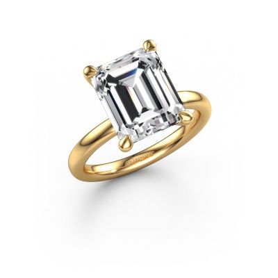 Engagement ring Crystal EME 1 585 gold lab grown diamond 5.21 crt