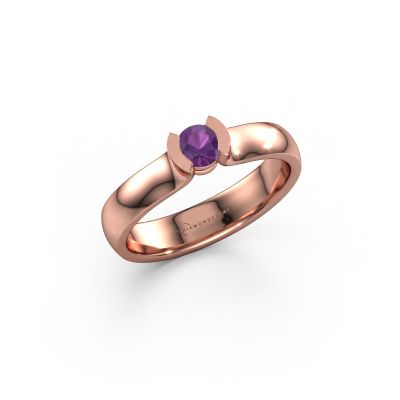 Ring Ophelia 585 Roségold Amethyst 4.2 mm