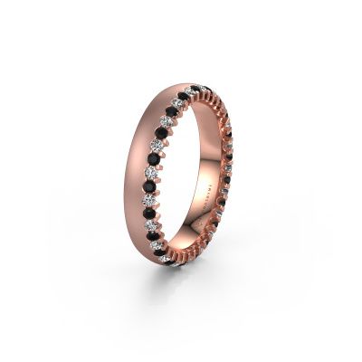 Ehering WH2138L24B 585 Roségold Schwarz Diamant ±4x2 mm