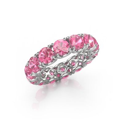 Ring Estee 4.7 585 white gold pink sapphire 4.7 mm