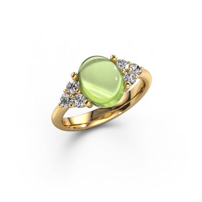 Ring Clarice 585 gold peridot 10x8 mm