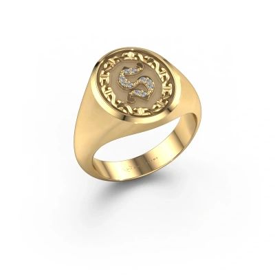 Heren ring Ruan 585 goud diamant 0.05 crt