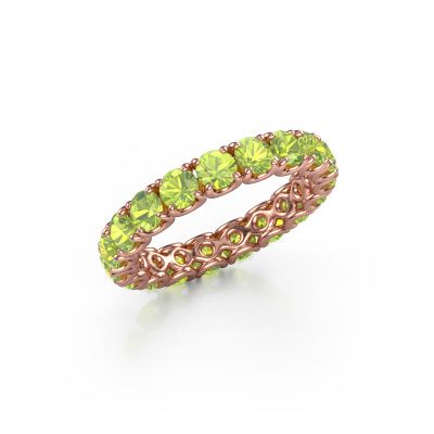 Stackable ring Estee 3.4 585 rose gold peridot 3.4 mm