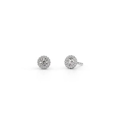Earrings Queen 585 white gold lab-grown diamond 0.76 crt
