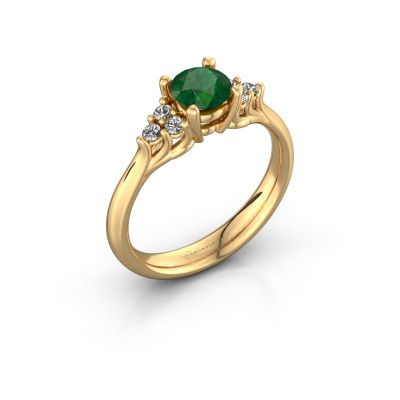 Engagement ring Monika RND 585 gold emerald 5.5 mm