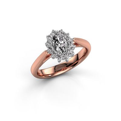 Verlovingsring Margien 1 585 rosé goud diamant 0.40 crt