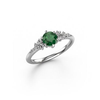 Ring Royce RND 950 platinum emerald 5.5 mm