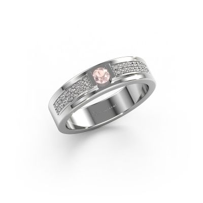 Ring Mable 585 Weißgold Morganit Champagner 3 mm