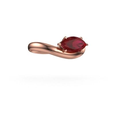 Verlobungsring Floor MRQ 585 Roségold Rubin 11x5.5 mm