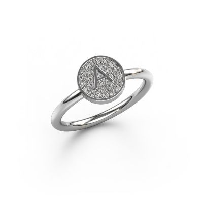 Ring Initial ring 021 585 white gold diamond