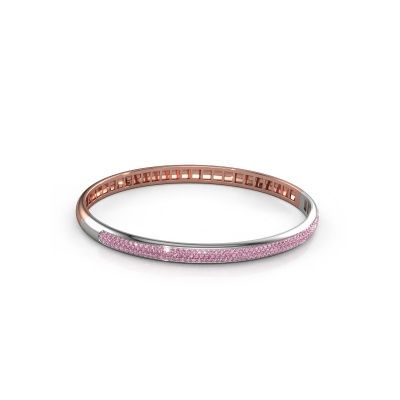 Bracelet Emely 5mm 585 or rose saphir rose 1.1 mm