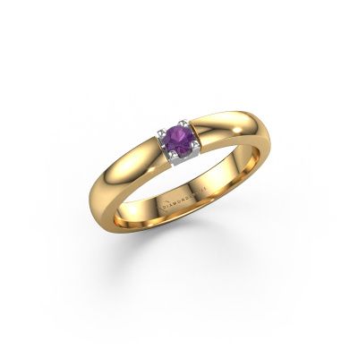 Ring Rianne 1 585 gold amethyst 3 mm