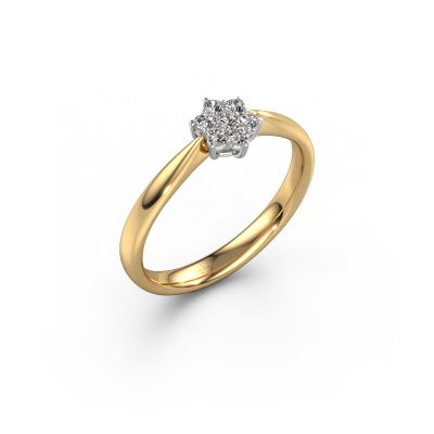 Promise ring Chantal 1 585 gold diamond 0.055 crt
