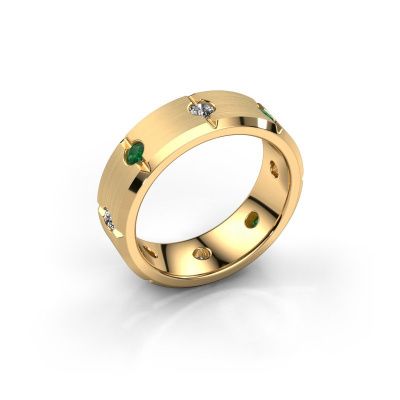 Herren ring Irwin 585 Gold Smaragd 2.7 mm