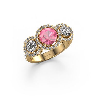 Ring Lacie 585 Gold Pink Saphir 6.5 mm