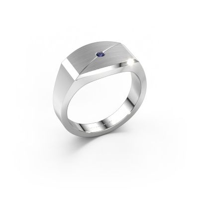 Men's ring Joe 5 585 white gold sapphire 2 mm