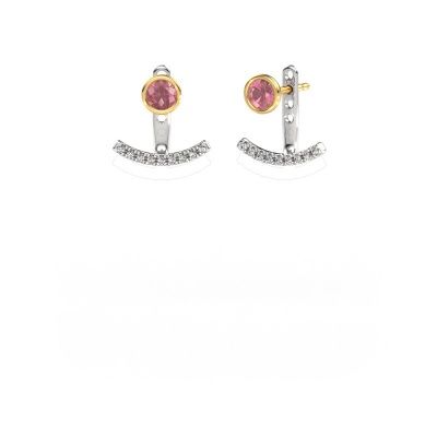 Earrings Rosetta 585 white gold tourmaline pink 4 mm