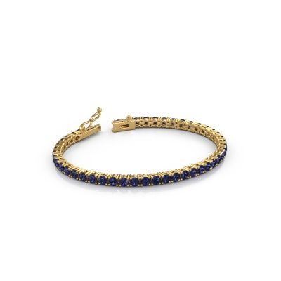 Tennis bracelet Shirley 3.4 585 sapphire gold 3.4 mm